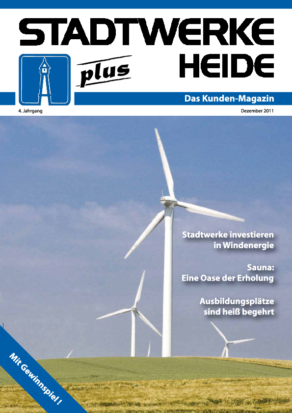 Cover des Kundenmagazins Ausgabe Dezember 2011