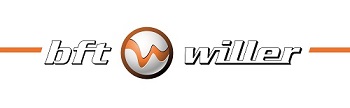 Das Logo von BFT Willer zur Darstellung als Partner für die Rabattkarte der Stadtwerke Heide GmbH